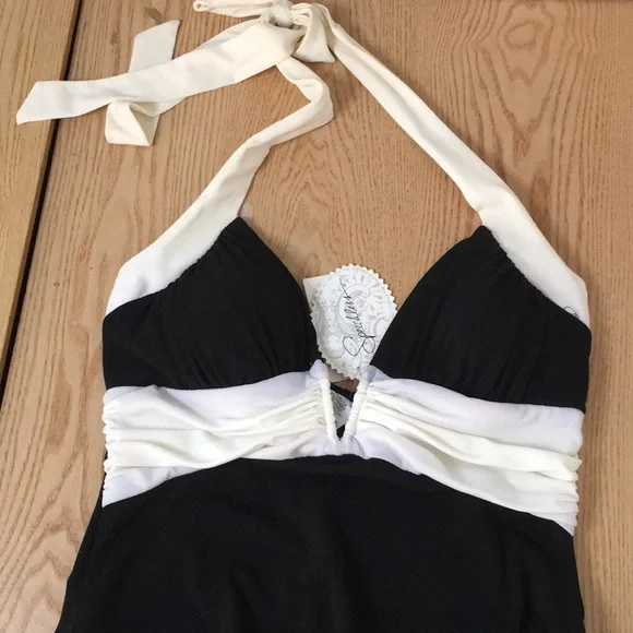 New Women’s Speechless Dress Tulle Stretchy Soft Comfy Cream Black Size Small - Picture 2 of 8